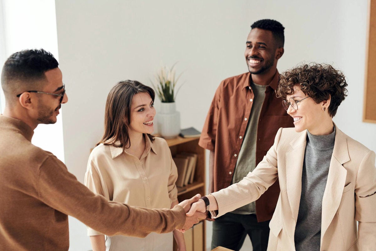 Interns building relationships