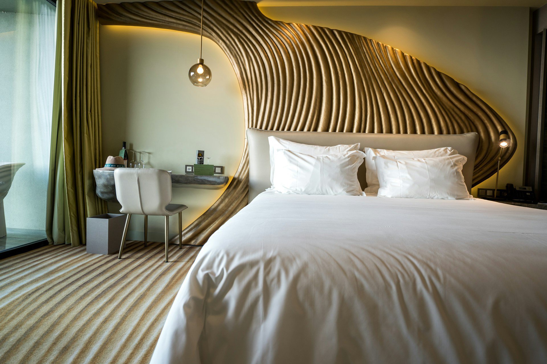 Eclectic hotel room