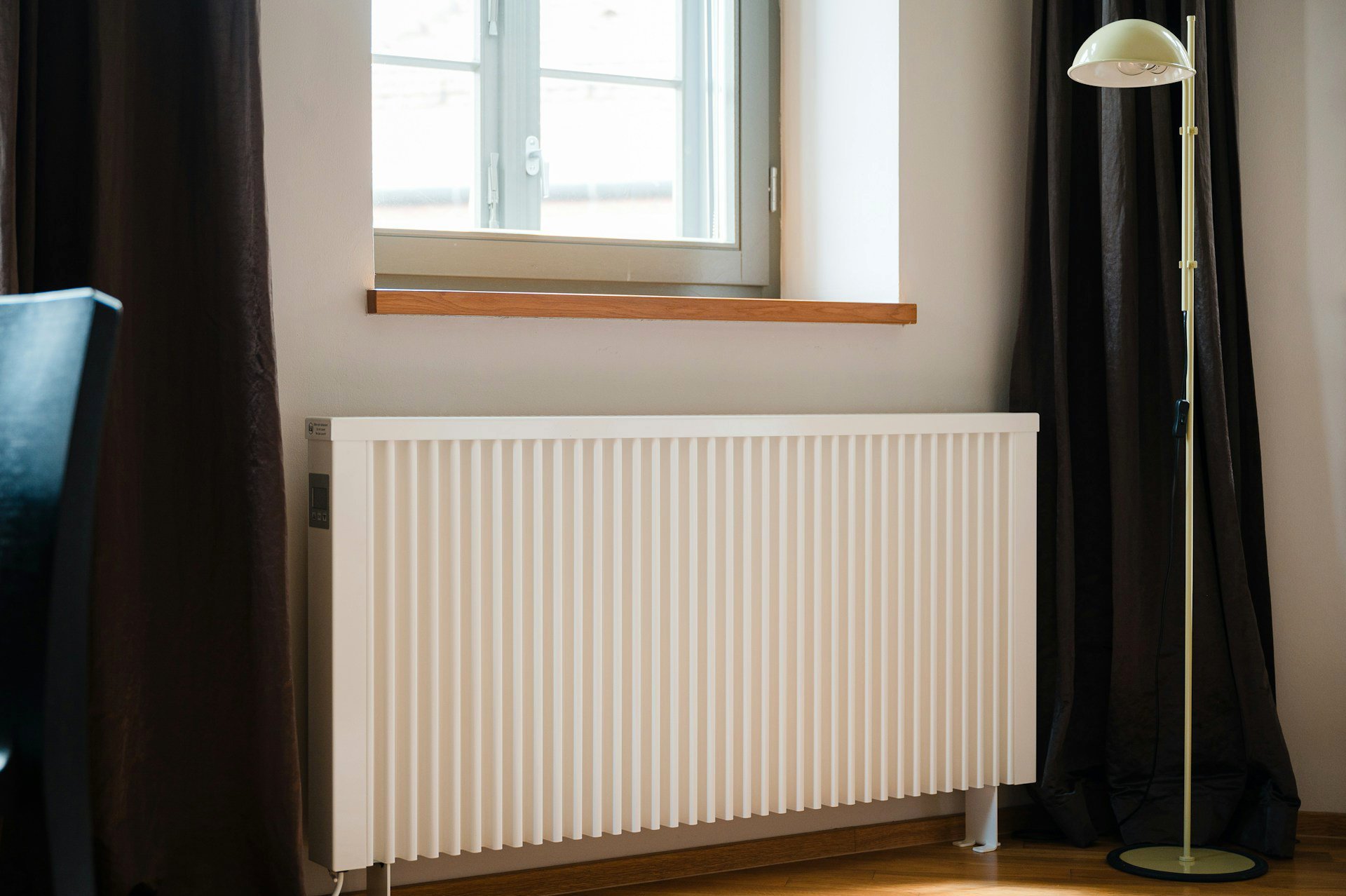 Radiator in a hotel room