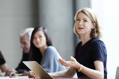 Photography of a woman speaking