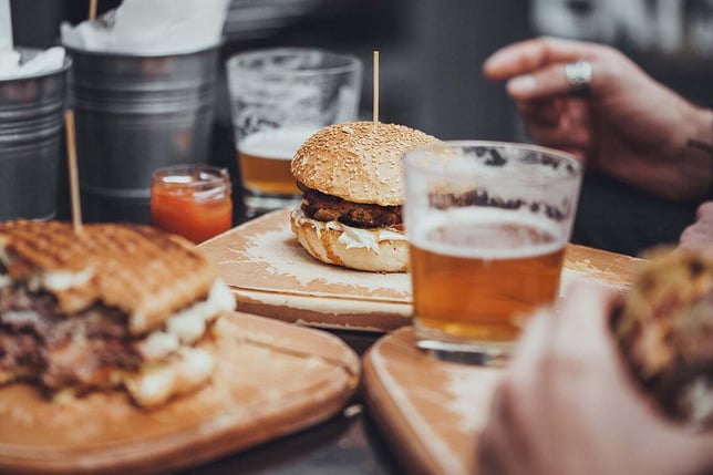 Fast food with alcohol