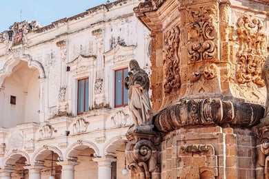 architecture in the old town of Nardò