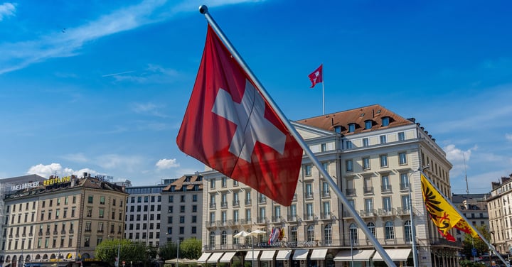 Photography of an hotel in Switzerland