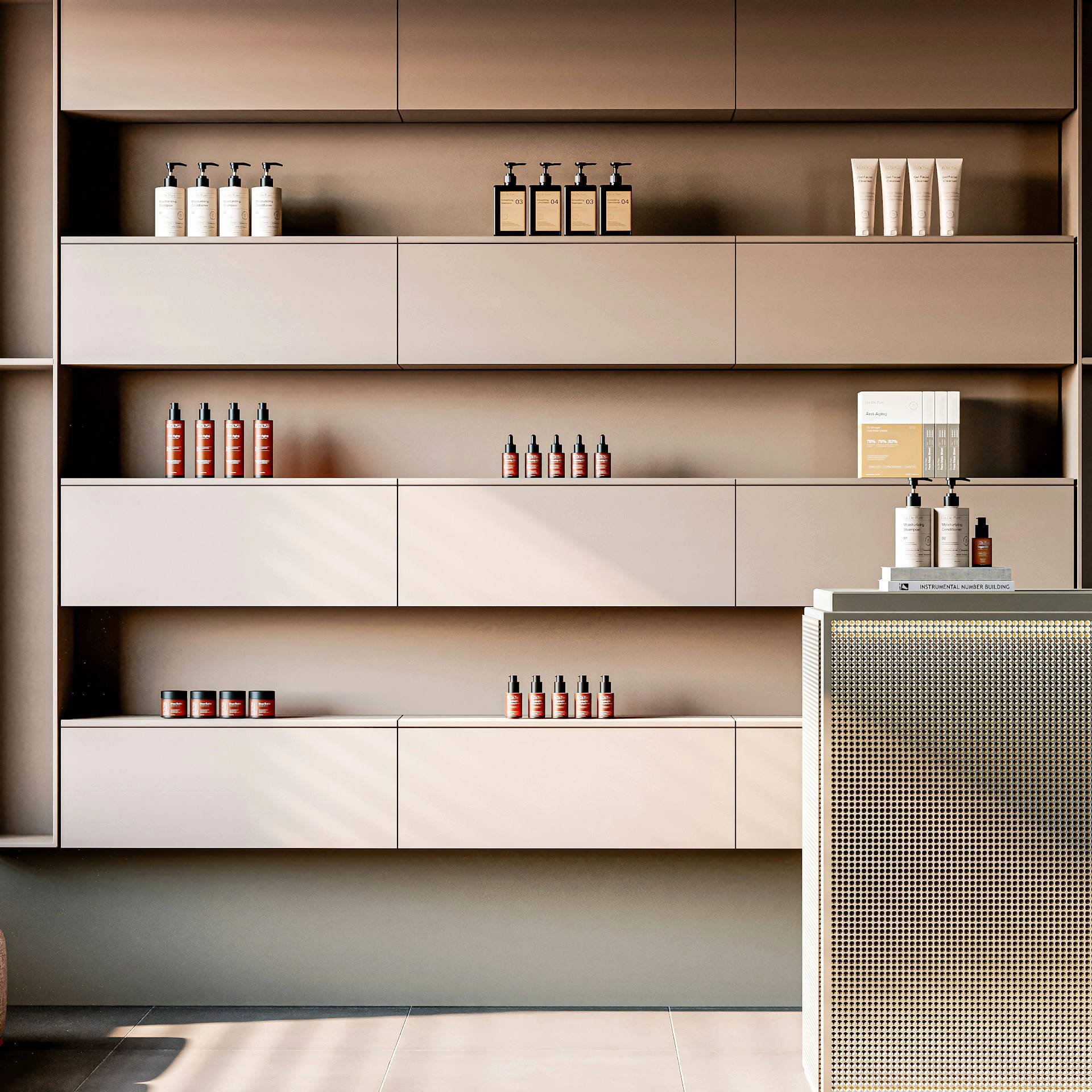 Minimal-style retail merchandising