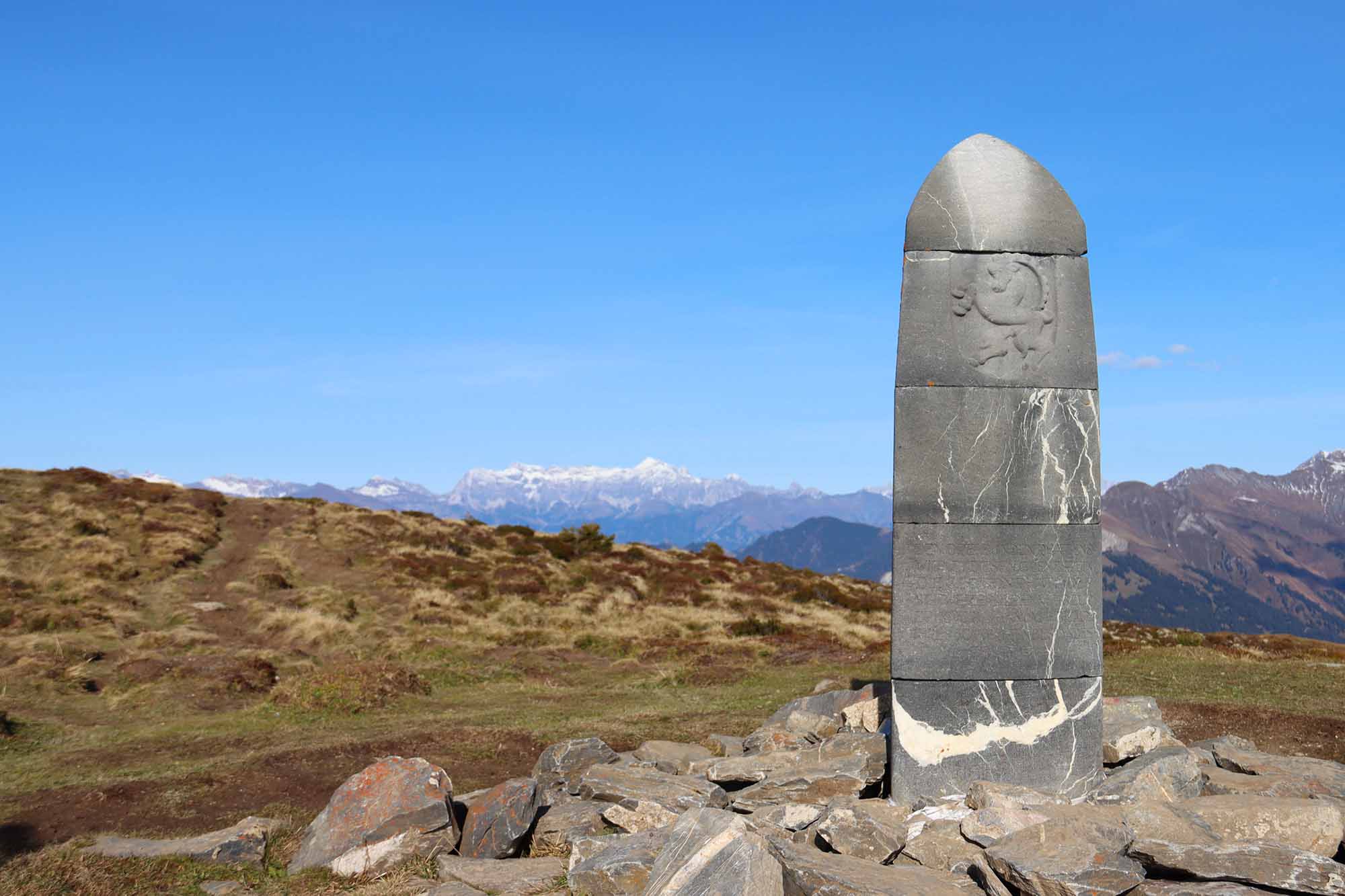 Discover the Dreibündenstein in the area of Chur, Switzerland