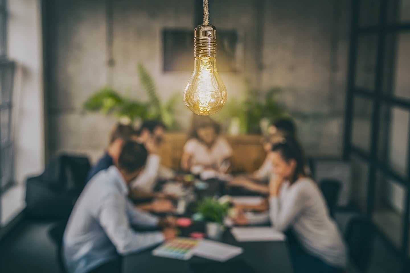 Photography of hospitality students sitting at a table